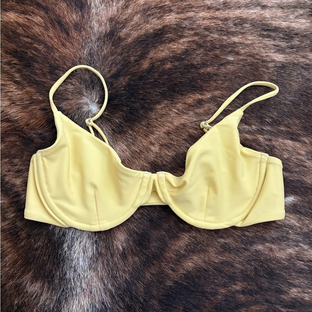 Mikoh Yellow Bikini Top